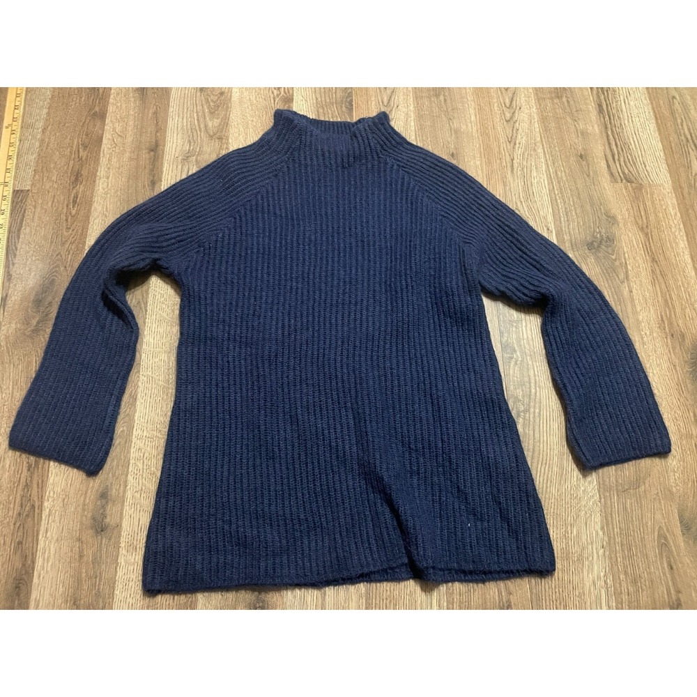 Evolution Sweater, Women's Size Large, Blue, Turtleneck, Pullover